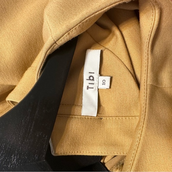 Tibi | Mustard Yellow Open Back Dress | 10 - Picture 5 of 5